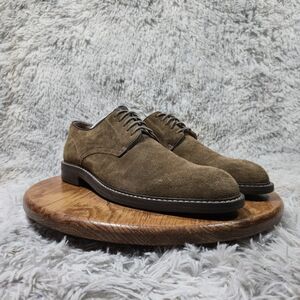 Mens Byron Size 10.5M Soft Leather Upper Mushroom Brown Luxury Lace Up Oxfords